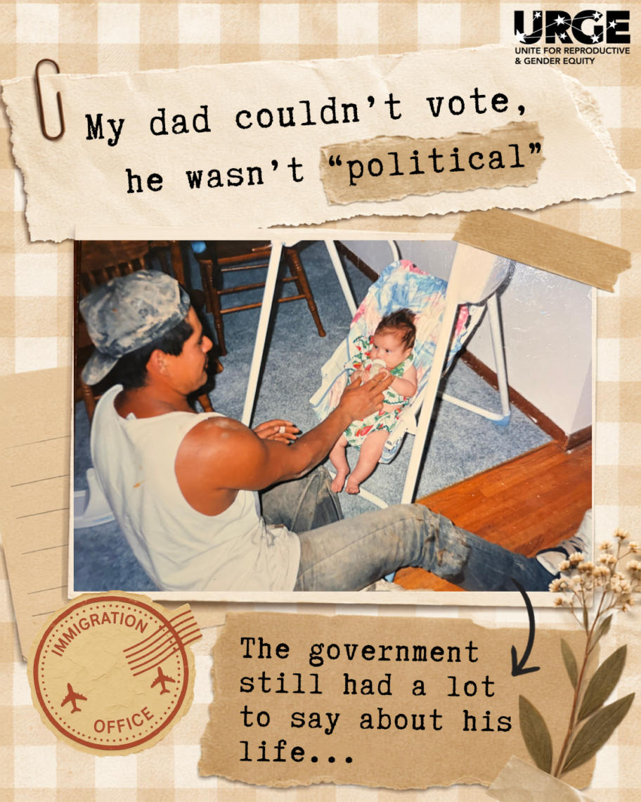 My dad couldn't vote poster