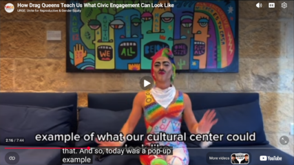 Drag queen video screenshot